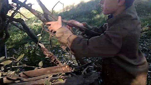 Поход на 4 часа строим шалаш