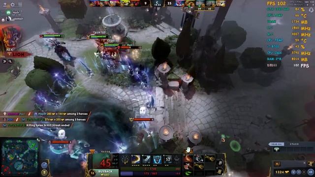DOTA 2😃/Rank Gameplay/GTX 1060(6GB) / i7-8700 смотреть онлайн