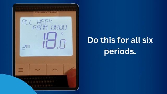 How to set the schedule for WQ610RF thermostat смотреть онлайн