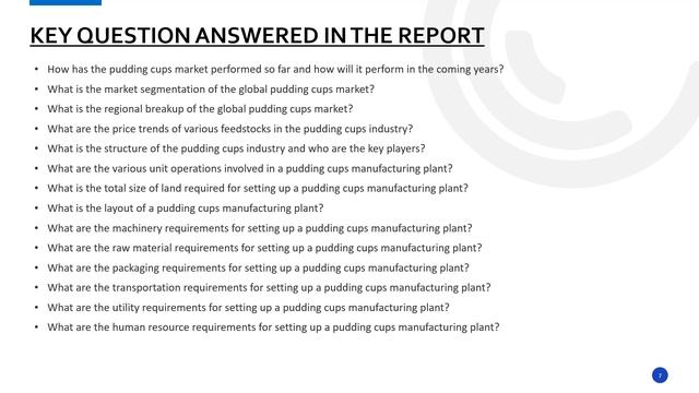 Detailed Project Report on Pudding Cups Manufacturing Plant Setup смотреть онлайн