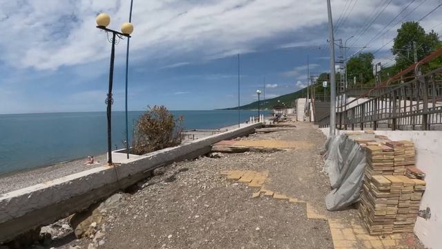Пляж "Дельфин", хвастаться не получается! Лазаревское в мае 2024.🌴ЛАЗАРЕВСКОЕ СЕГОДНЯ🌴СОЧИ. смотреть онлайн