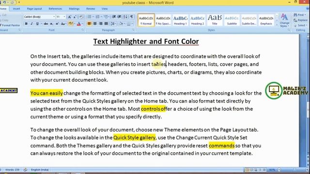Font color, Highlighter and Clear Formatting(Kashmiri)-7 смотреть онлайн