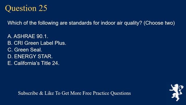 LEED Green Associate Exam Part 3