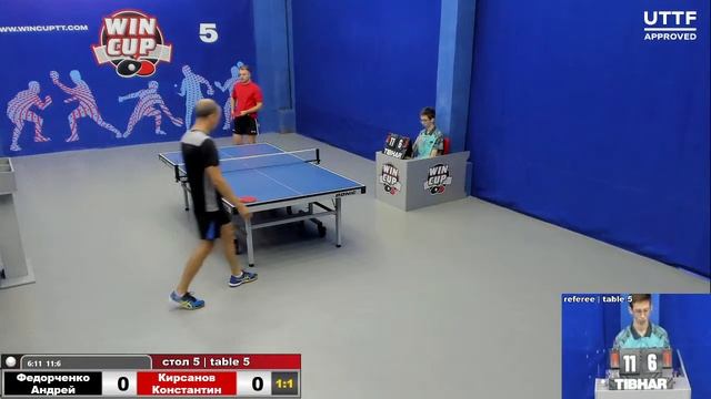 12:30 Федорченко Андрей 1-3 Кирсанов Константин cтол 5 ЮГ-2 29.06.21 смотреть онлайн