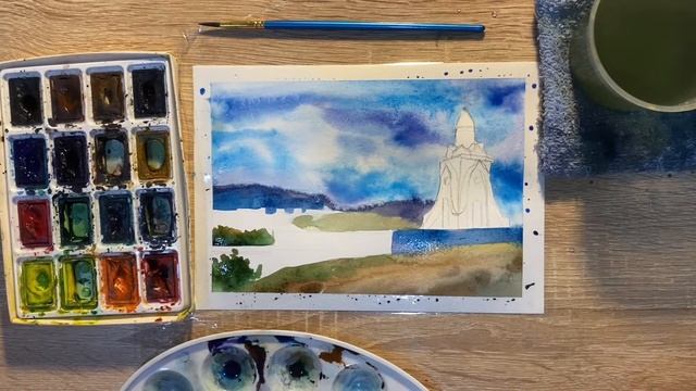 Как нарисовать Читу карандашом и акварелью начинающим | Рисунок для детей смотреть онлайн