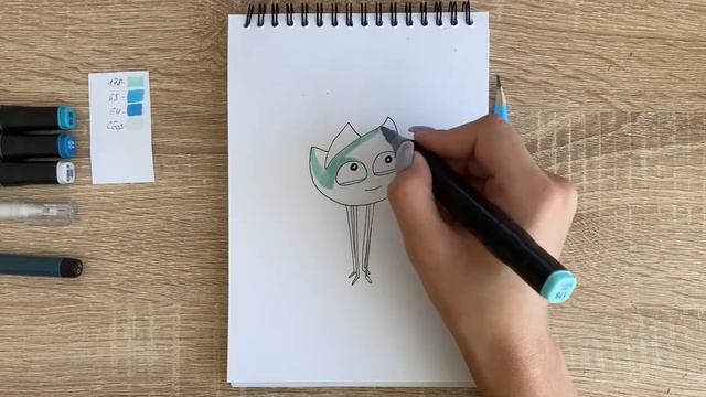 Как нарисовать Жучку карандашом и скетч маркерами | Рисунок для детей, поэтапно и легко смотреть онлайн