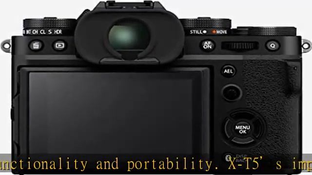 Fujifilm X-T5 Mirrorless Digital Camera XF16-80mm Lens Kit - Black