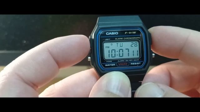 CASIO 卡西歐 電子手錶 electronic watch 型號: F-91W смотреть онлайн