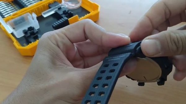 Change strap SKMEI 1358 Cara Cara menukar Tali jam SKMEI 1358