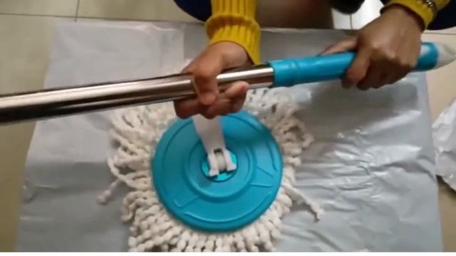 Steel Spin Mop Handle with Refill 360 Spin mop| Cleaning | How to use steel spin mop | смотреть онлайн