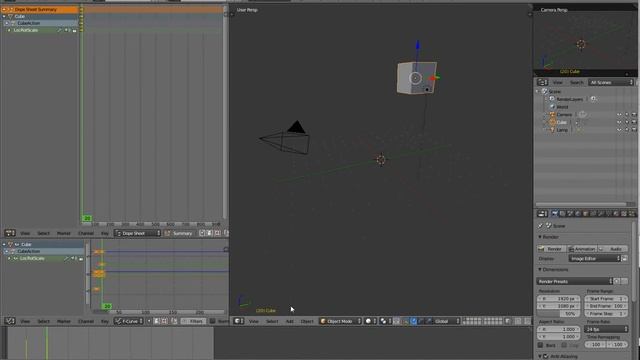 Animación básica en Blender v 2.78 en 1 minuto y medio смотреть онлайн