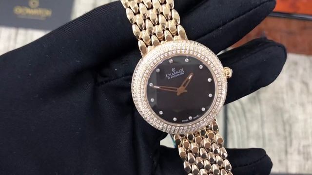 CHARMEX of Switzerland Las Vegas Black Mother of Pearl Ladies Watch 6301 смотреть онлайн