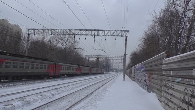 Электропоезд ЭД4М-0095 сообщением Ипподром - Москва смотреть онлайн
