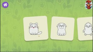 Игра "Рисовайка - животные", Развивающая игра для детей.