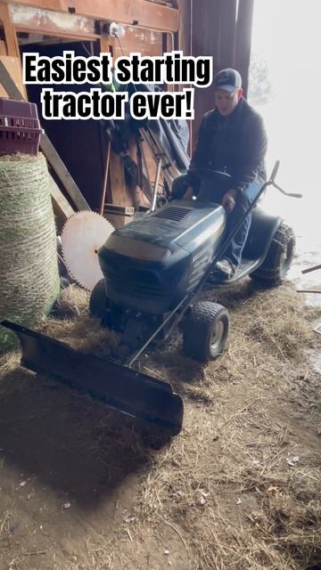 Easiest Starting Tractor Ever! #craftsman #lawnmower #tractor