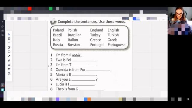 Английский онлайн, ученику 9 лет. Фрагмент урока в Yes online смотреть онлайн
