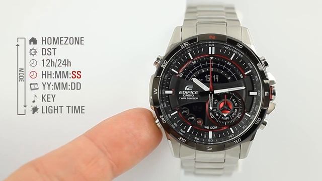 CASIO EDIFICE ERA-200 - ustawianie смотреть онлайн