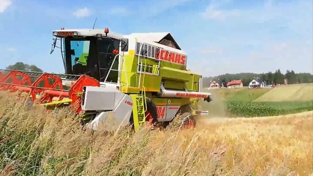 żniwa 2019 Claas Mega 204 Małopolska
