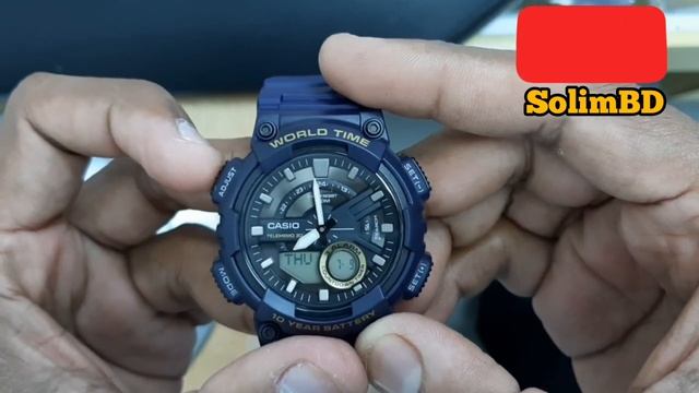 How To Set Time On Casio AEQ-110W World Time | Casio AEQ110 Time Setting | Watch Repair Channel