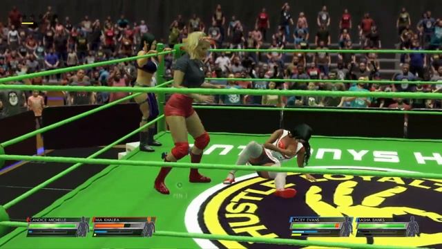 Lacey Evans & Sasha Banks vs Mia & Candice смотреть онлайн