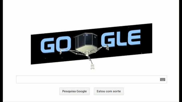 New Doodle12/11/2014 - Robô Philae da missão Rosetta pousa em cometa