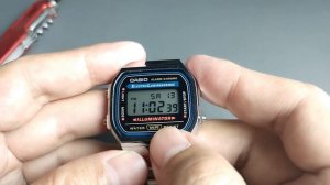 How to set Casio A168W ( time, date, alarm, format A168WA A168 )
