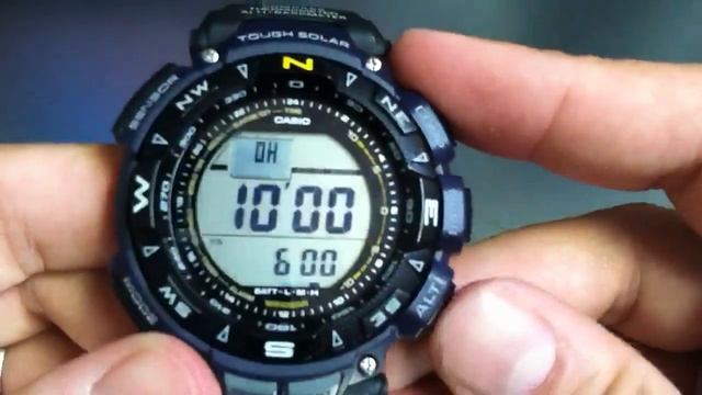Casio Pathfinder PAG240B-2 Compass Altimeter Watch смотреть онлайн