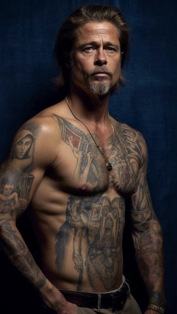 Brad Pitt Muscular Tattoos Motivational Song Jim Yosef - Firefly NCS #music #AIGenerated #shorts#1 смотреть онлайн