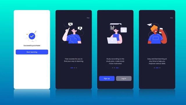 online learning app ui lit 50+ pages and vector illustrations free смотреть онлайн