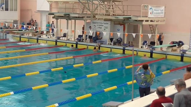 50м на спине, мужчины, 5-й заплыв. Kyiv Open Swimming Masters 2015. смотреть онлайн