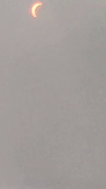 Солнечное затмение 2024, снят на телефон / solar eclipse on phone, New York 2024 #затмение #eclipse