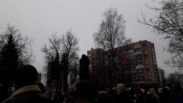 Санкт-Петербург. Площадь Мужества. 27 января - День прорыва блокады Ленинграда. Митинг. смотреть онлайн