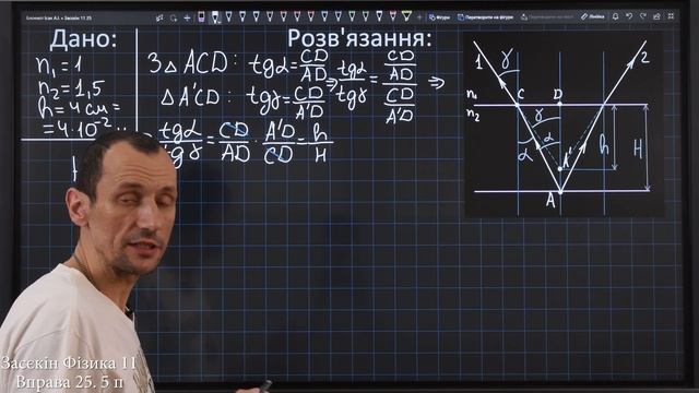 Засєкін Фізика 11 клас. Вправа № 25. 5 п. смотреть онлайн