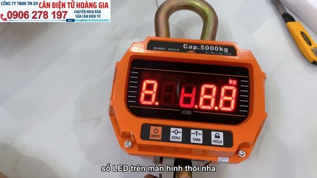 Cân treo điện tử 5 tấn OCS X - Bảo hành Chính Hãng смотреть онлайн