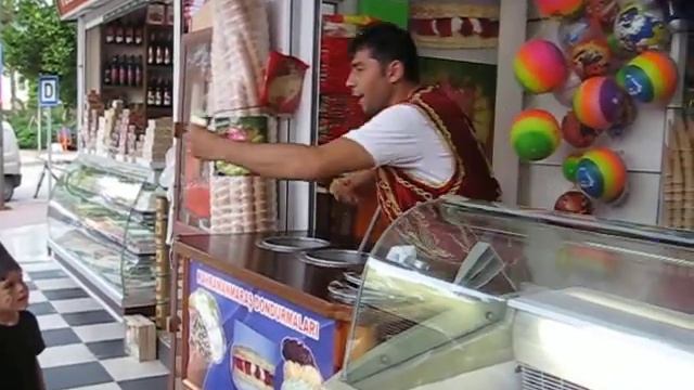 Турецкое мороженое.#Türkiye#icecream
