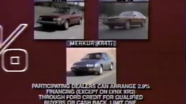 Lincoln Mercury Merkur (1986) Television Commercial смотреть онлайн