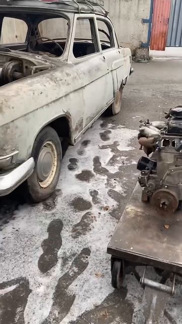 Двигатель из Волги ГАЗ 21