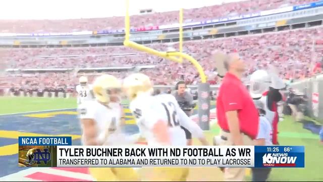 Tyler Buchner Back With Notre Dame Football As Wide Receiver