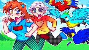 ❤️МАЙНКРАФТ но У Нас РУЧНЫЕ ПОПУГАИ со СКРЕТЧЕМ