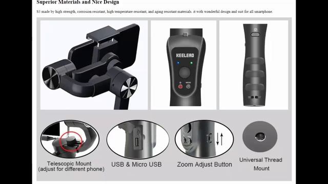 Best Handheld Gimbal Stabilizer For Smartphone Action Camera Gopro Video Record Vlog Live Selfie смотреть онлайн