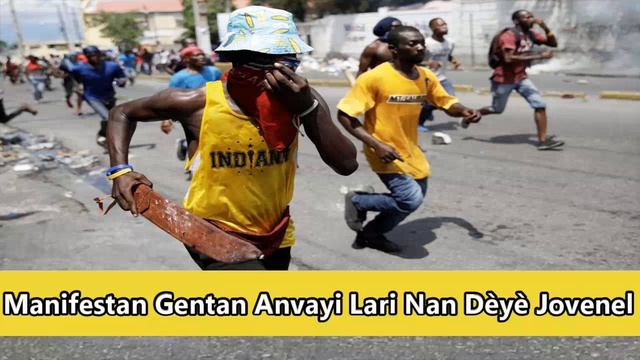 Manifestan Gentan Anvayi Lari Pòtoprens Bloke Tout Kote смотреть онлайн