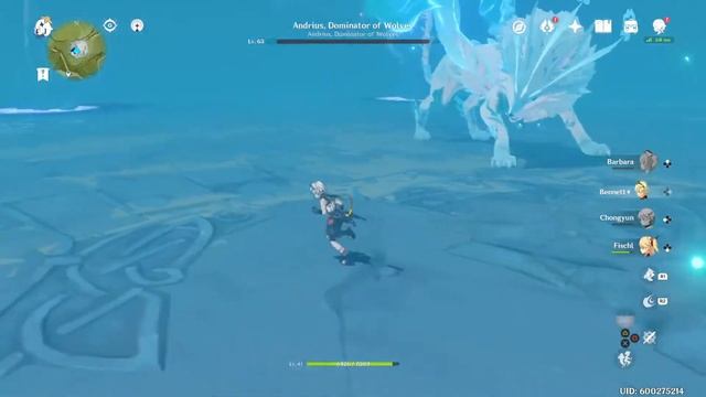 World Level 4, 2nd Time Fighting Wolf Of The North In Genshin Impact смотреть онлайн