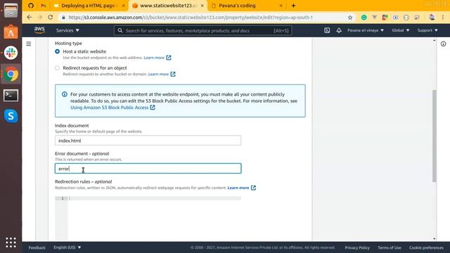 Deploying Static HTML website onto AWS || AMAZON WEB SERVICES || Deploy html page to aws ||#AWS#HTM смотреть онлайн