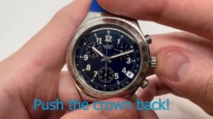 How to use a Swatch Irony Chronograph Watch | Everything you need to know about your Swatch Irony