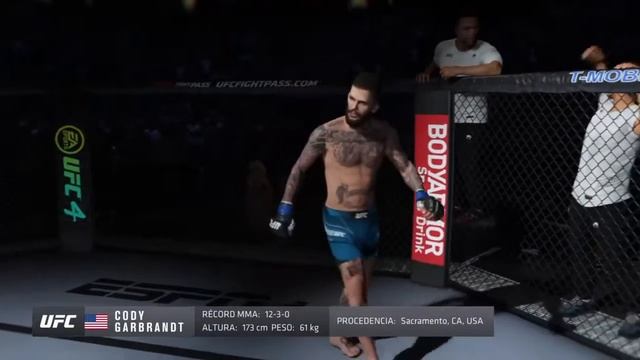 Pronóstico UFC Fight Night May/22/2021 Font VS Garbrandt EA Sports UFC 4