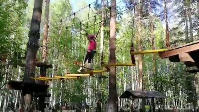 Канатная тропа, парк Победы смотреть онлайн
