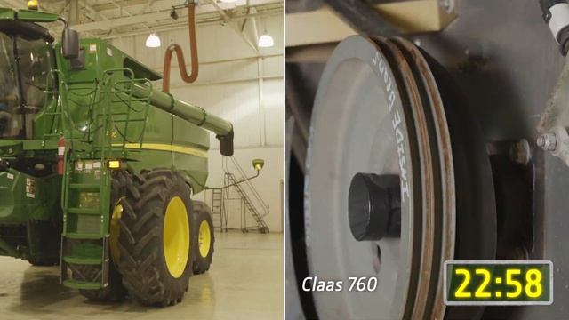 John Deere S770 Vs  CLAAS 760 Crop Change Over