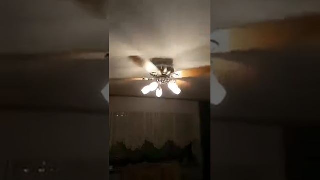 Deckenventilator Ventilator mit Zugschalter Beleuchtung Globo Jerry смотреть онлайн