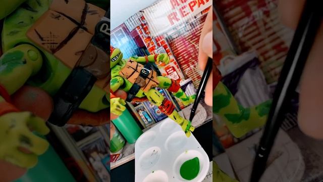 Acrylic painting Rafael mutant mayhem TMNT teenage mutant ninja turtle смотреть онлайн