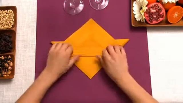 Napkin folding from Duni - Sail.mp4 смотреть онлайн